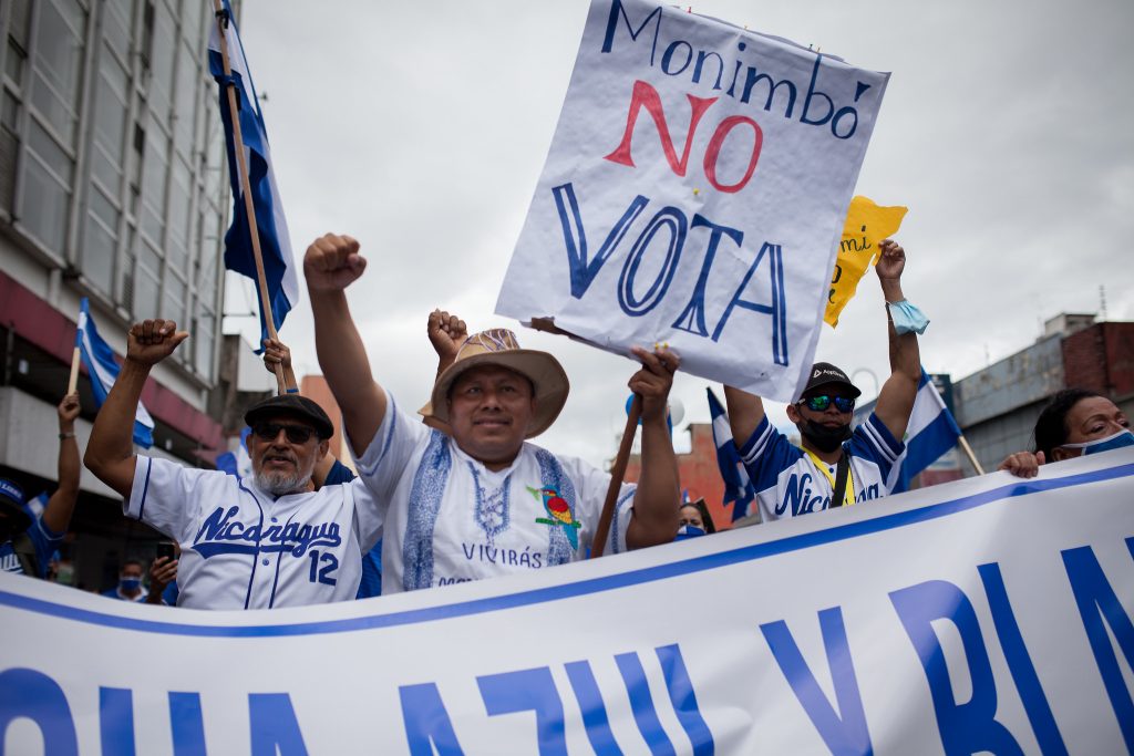 En fotos 📸 | El repudio del exilio a la 'farsa electoral' de Ortega y Murillo