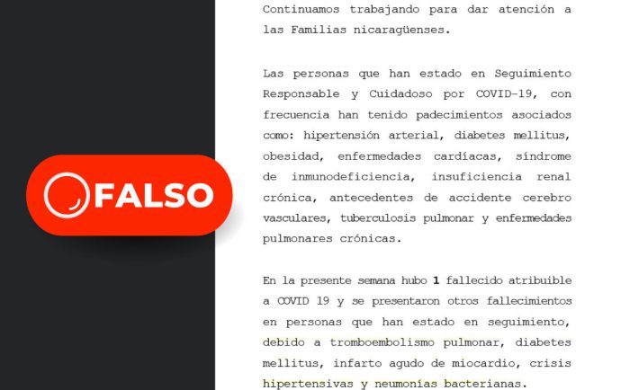 El índice de letalidad de la Covid-19 en Nicaragua desmiente las cifras del Minsa
