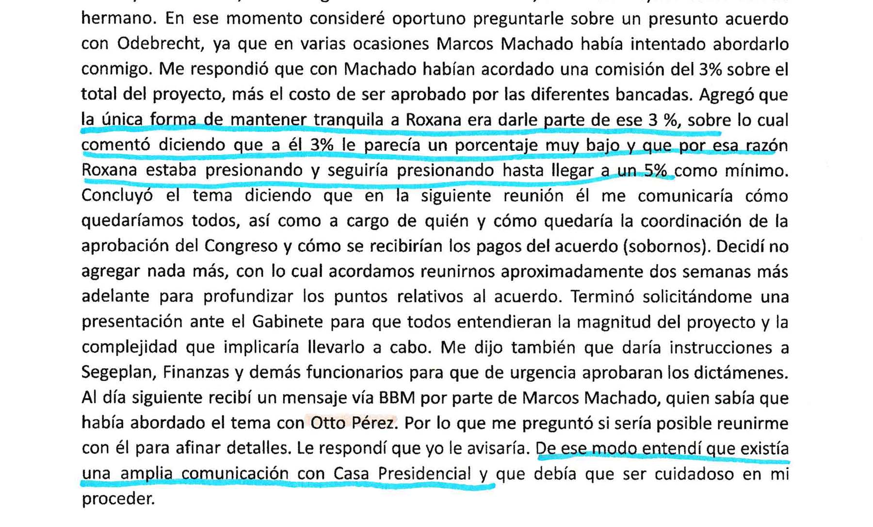 El testimonio que acusa al expresidente de Guatemala Pérez Molina y su vicepresidenta de recibir sobornos de Odebrecht