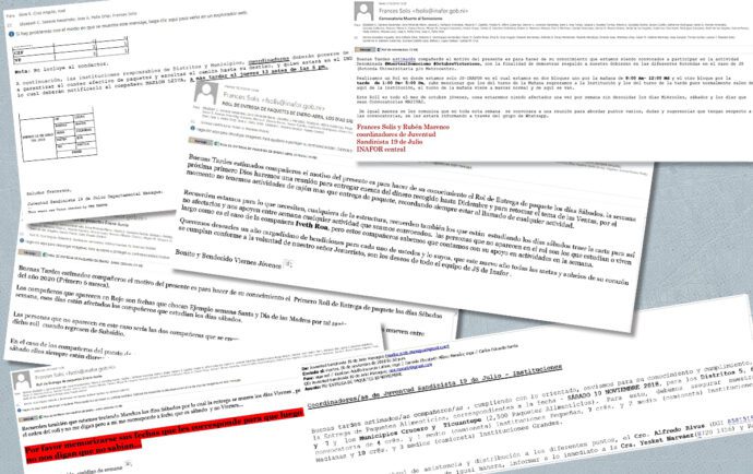 Los correos electrónicos que confirman el control político del FSLN sobre los empleados públicos
