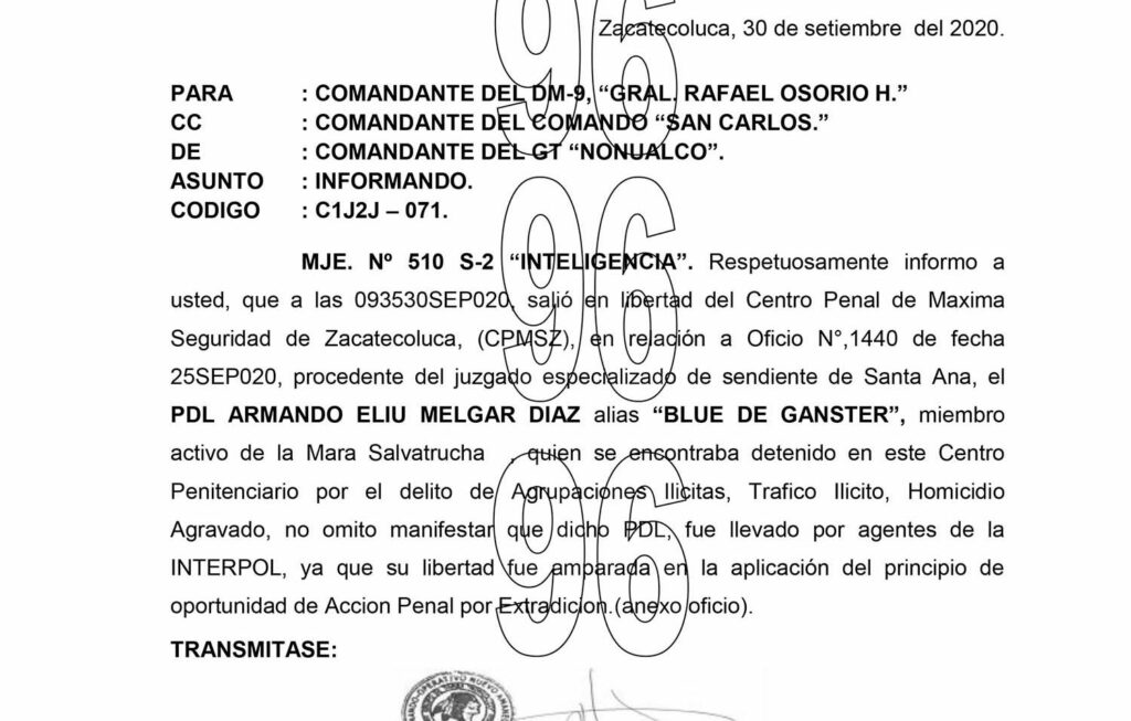 Militares fotografiaron fuera del penal a dos cabecillas de la MS-13 reclamados por EE.UU. que están en paradero desconocido