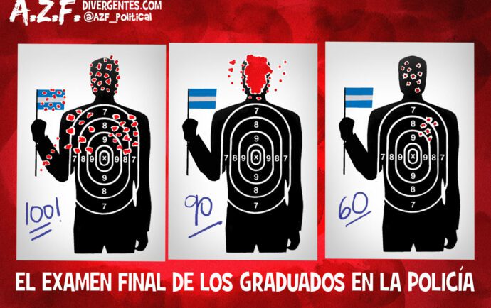 El examen final de los policías en Nicaragua