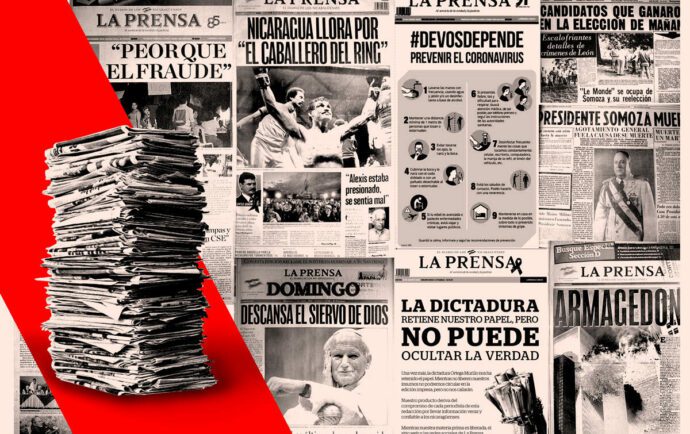 Where is the newspaper library of La Prensa, the treasure that holds the history of Nicaragua?