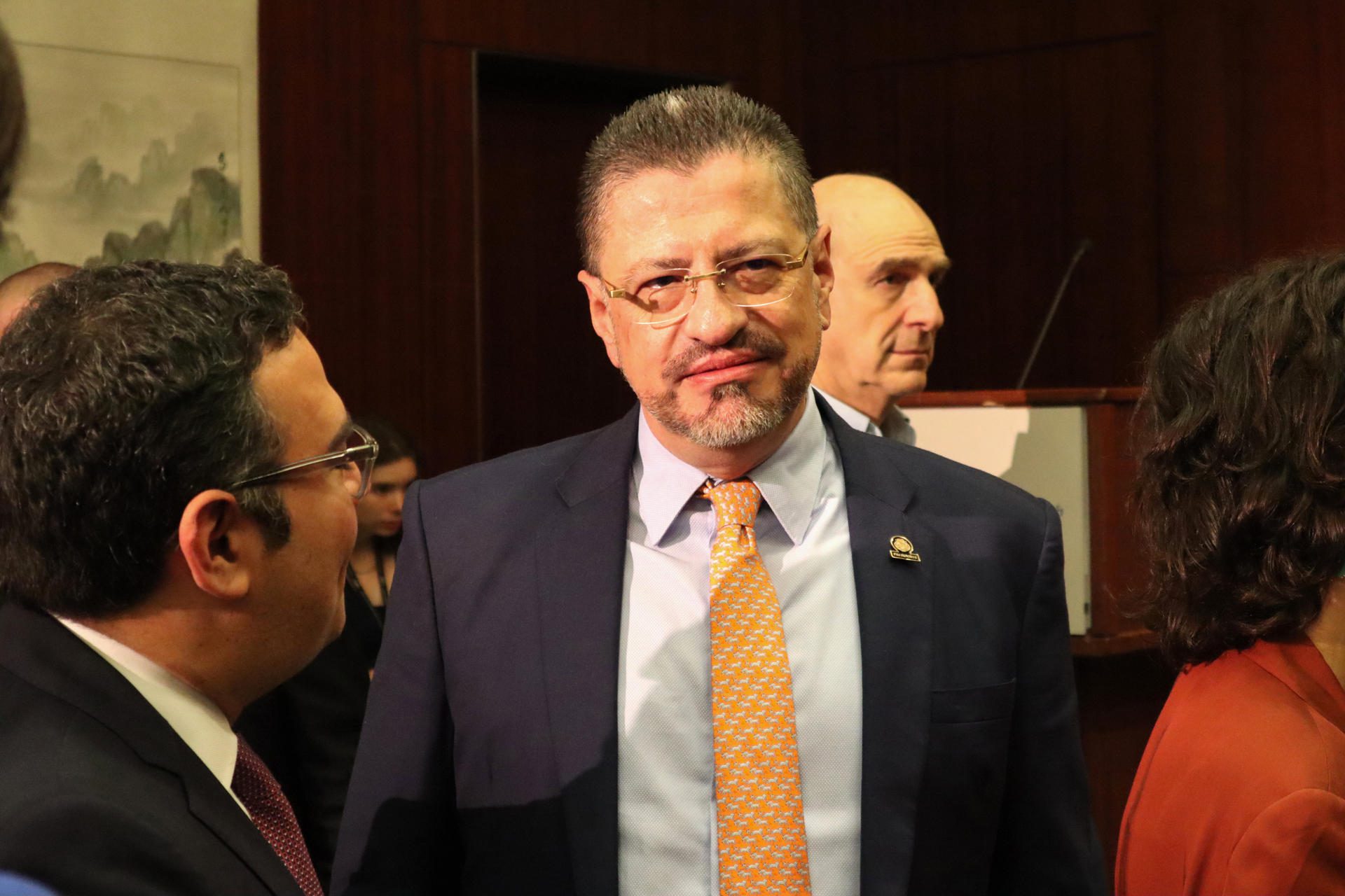 Foto de archivo del presidente de Costa Rica, Rodrigo Chaves. EFE/Octavio Guzmán