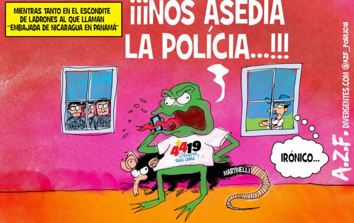 Mientras, en la embajada de Nicaragua en Panamá…