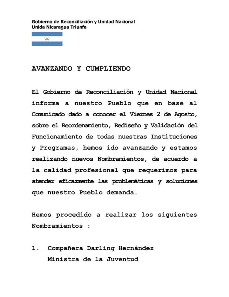 Entre la gran purga y la “compactación”: Ortega y Murillo reconfiguran un Estado a la medida de su proyecto de sucesión familiar
