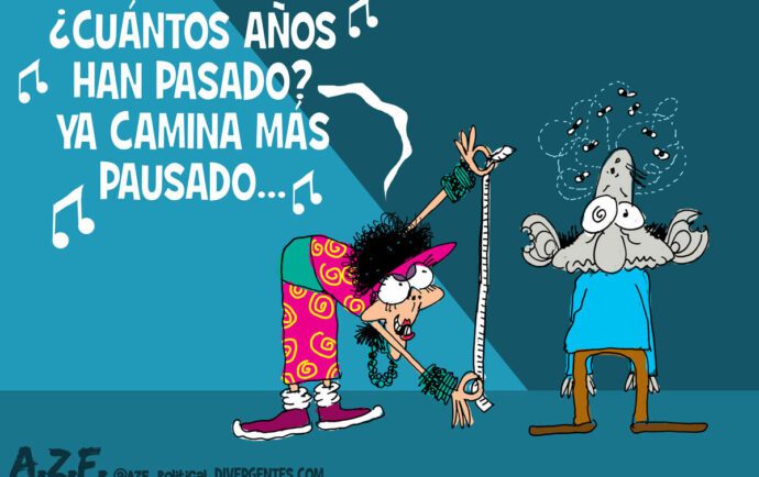 Tomando las medidas para el traje del comandante