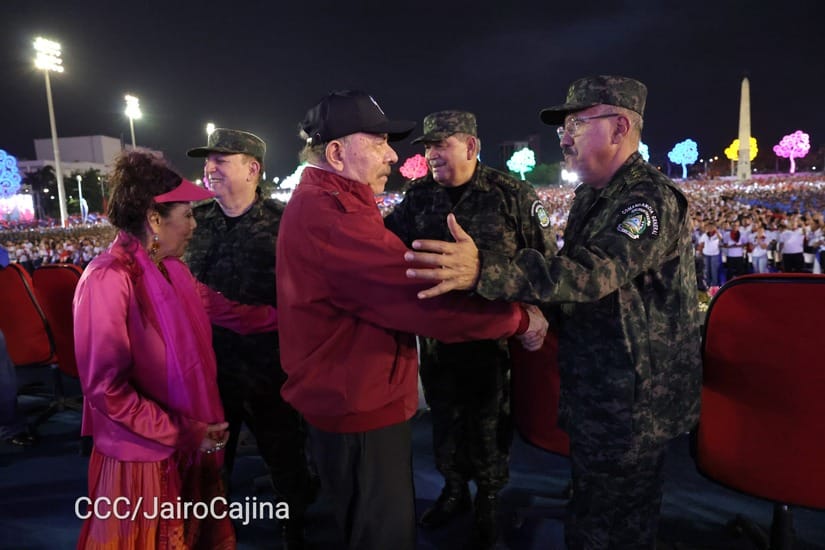 Ortega reaparece en un 19 de julio ‘made in China’ y advierte: “A los vende patrias se les captura y se les procesa”