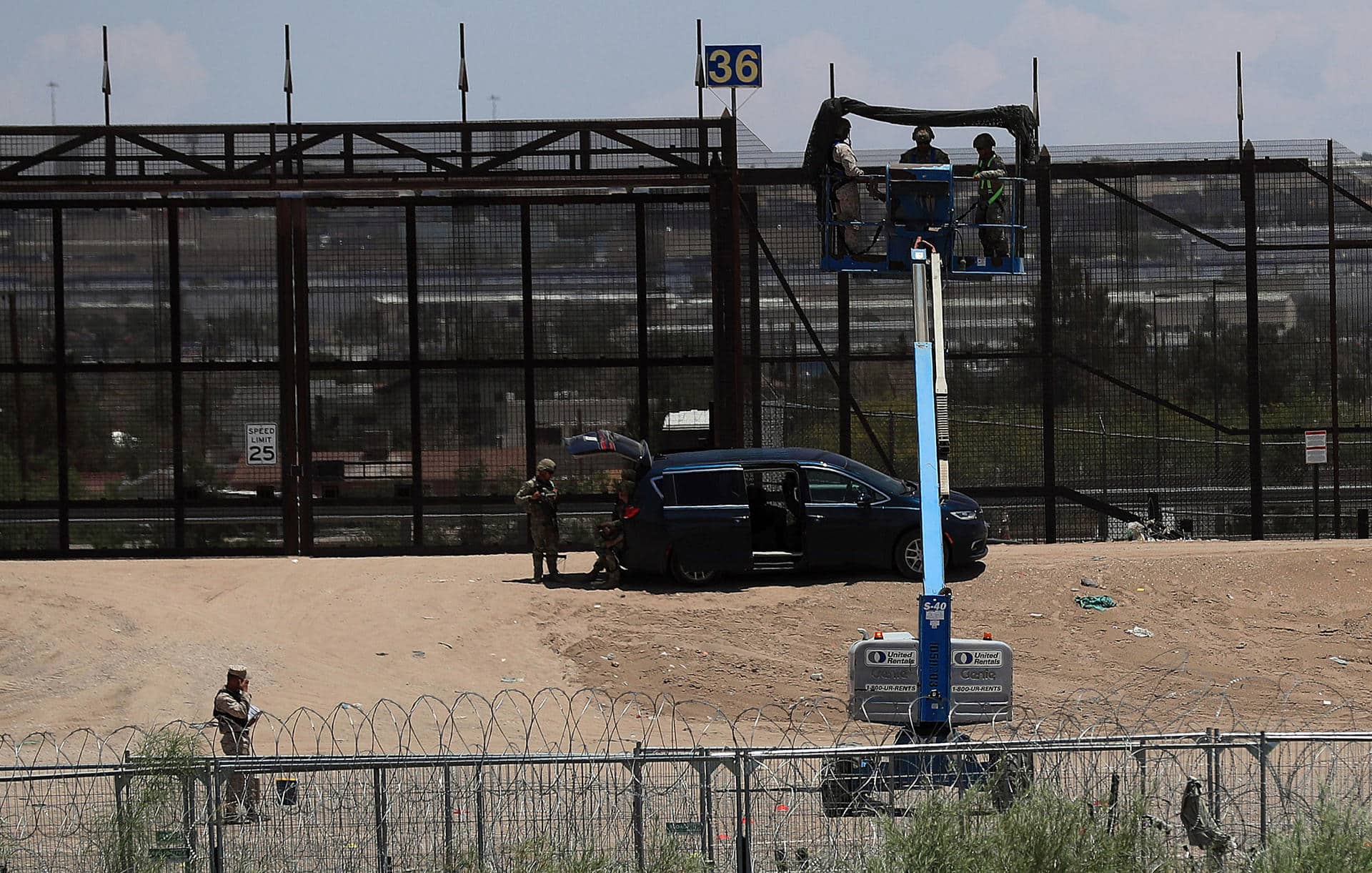 Viaje a la frontera blindada de Donald Trump: “¡No vengan…! o habrá consecuencias”