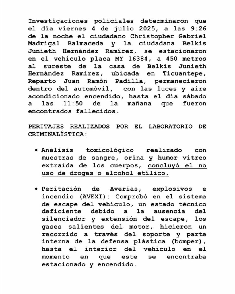 ¿Puede el monóxido de carbono matar dentro de un vehículo estacionado y encendido? La tragedia de Ticuantepe, explicada