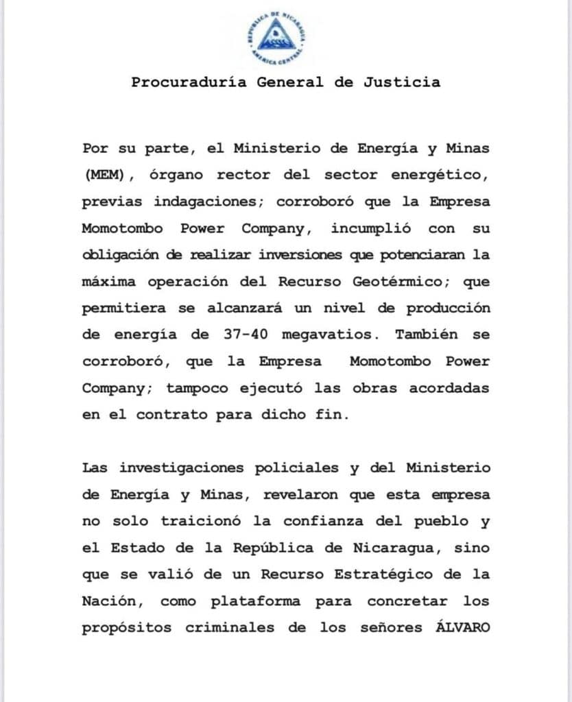 Régimen acusa a Álvaro Baltodano y su hijo de lavado de dinero y evasión fiscal para justificar confiscación