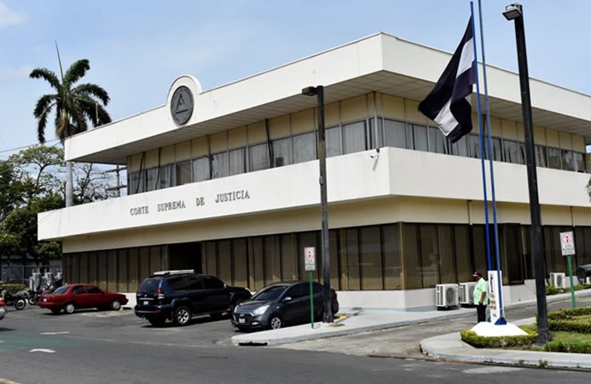 Estos son los escombros de lo que una vez fue la Corte Suprema de Justicia en Nicaragua