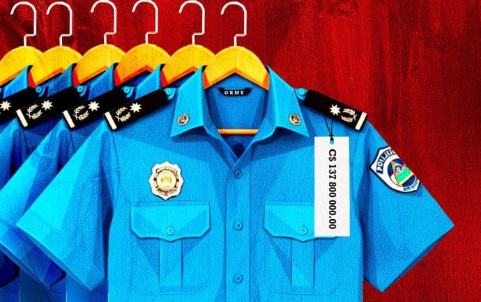 Más de 137 millones de córdobas anuales cuesta a Nicaragua “charanga” de Ortega con los comisionados generales de la Policía
