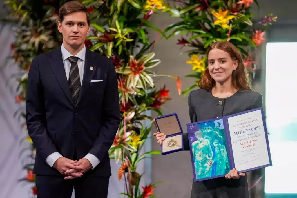 Oslo: llegada diferida de María Corina Machado para recibir su Nobel