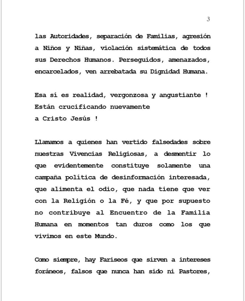 Ocho años de persecución religiosa desmienten la “normalidad” que el régimen sandinista afirma en Semana Santa