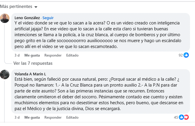 Muerte del ortopedista abandonado en una acera deja más dudas que respuestas por la omisión de auxilio y manejo policial