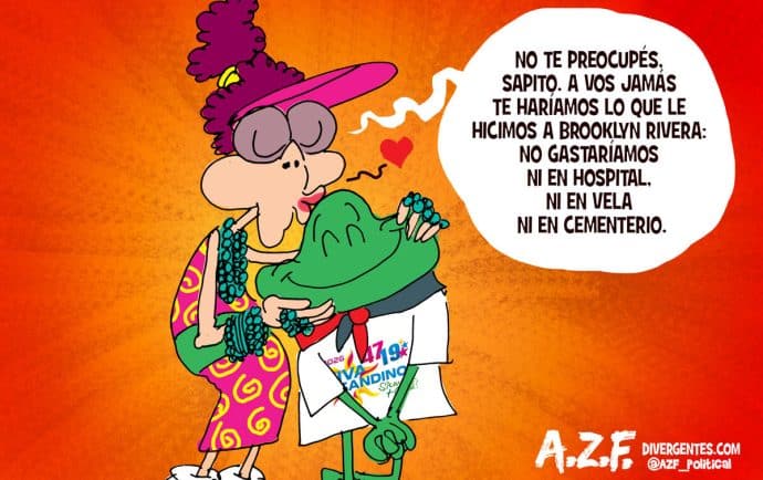 A como es el tamaño del sapo, es el cariño de Rosario Murillo