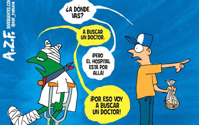 Por ahí no hay médicos