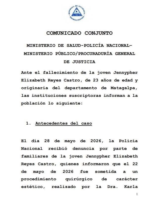 Régimen sandinista criminaliza el ejercicio médico y pasa por encima de la ley de salud en Nicaragua