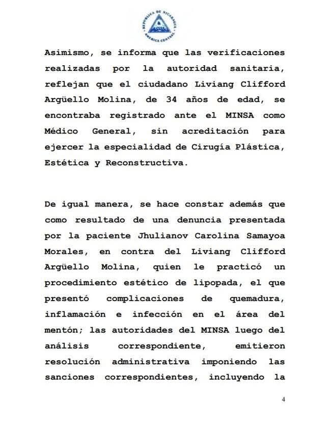 Régimen sandinista criminaliza el ejercicio médico y pasa por encima de la ley de salud en Nicaragua