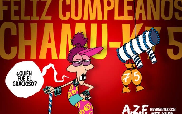 Piñata especial para la copresidenta-compañera
