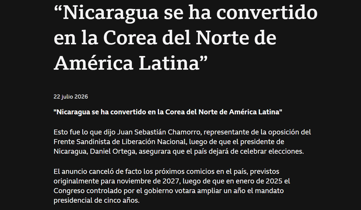 La reacción mediática al golpe a la democracia de Ortega: “El mundo debe preocuparse por el precedente que se está sentando en Managua”