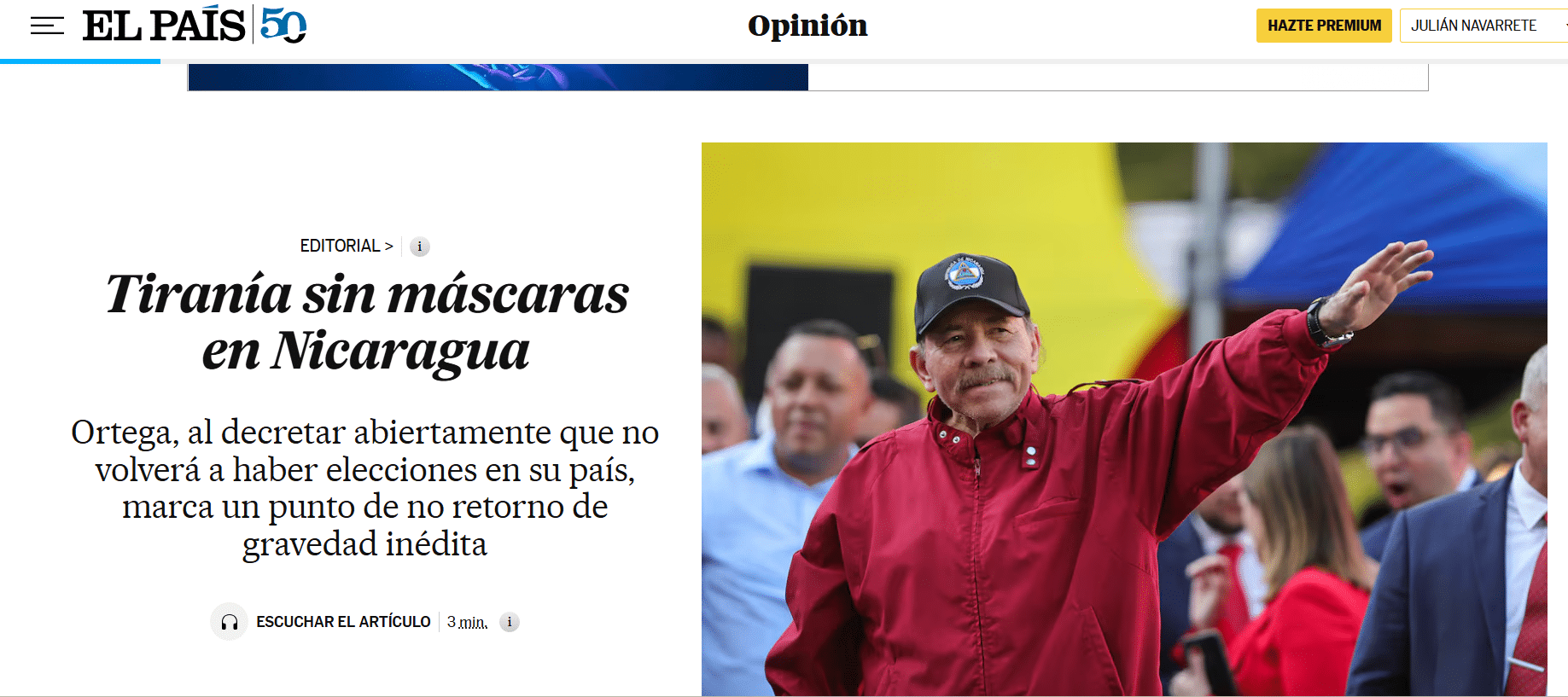 La reacción mediática al golpe a la democracia de Ortega: “El mundo debe preocuparse por el precedente que se está sentando en Managua”