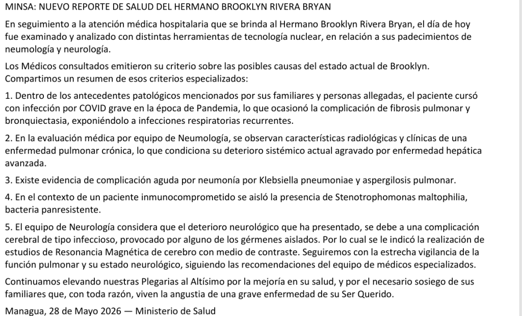 Grupo de Expertos de Naciones Unidas devela contradicciones en reportes sobre muerte de Brooklyn Rivera: “tergiversaron la gravedad” o hubo un “deterioro catastrófico”