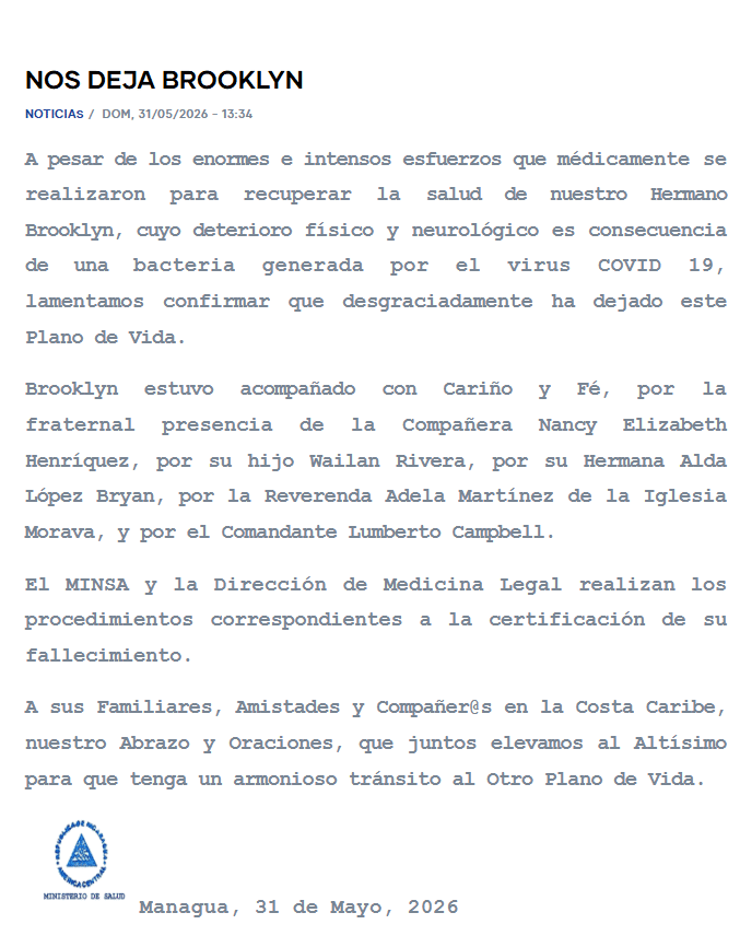 Grupo de Expertos de Naciones Unidas devela contradicciones en reportes sobre muerte de Brooklyn Rivera: “tergiversaron la gravedad” o hubo un “deterioro catastrófico”